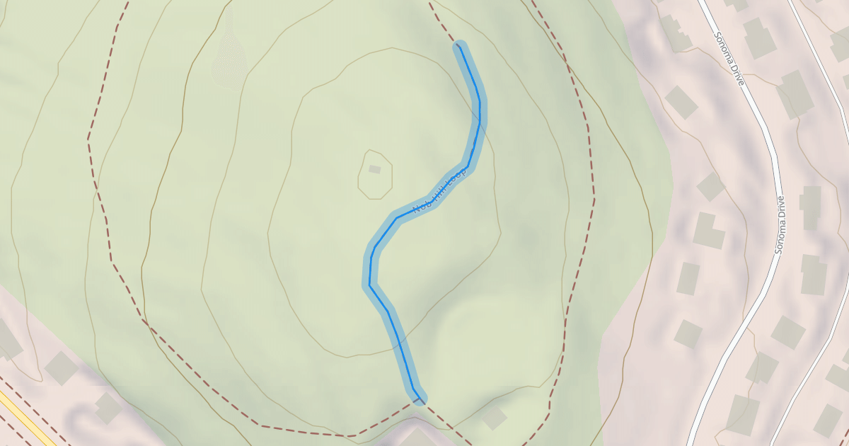Map preview of Nob Hill Loop