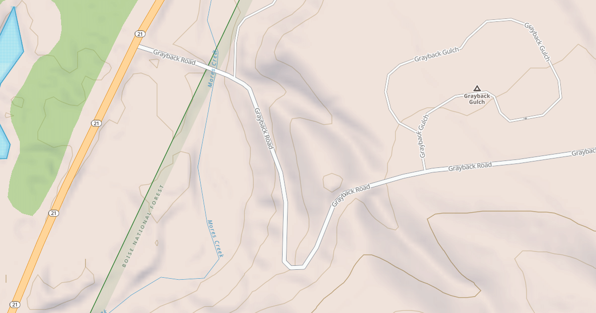 Map preview of GRAYBACK GULCH