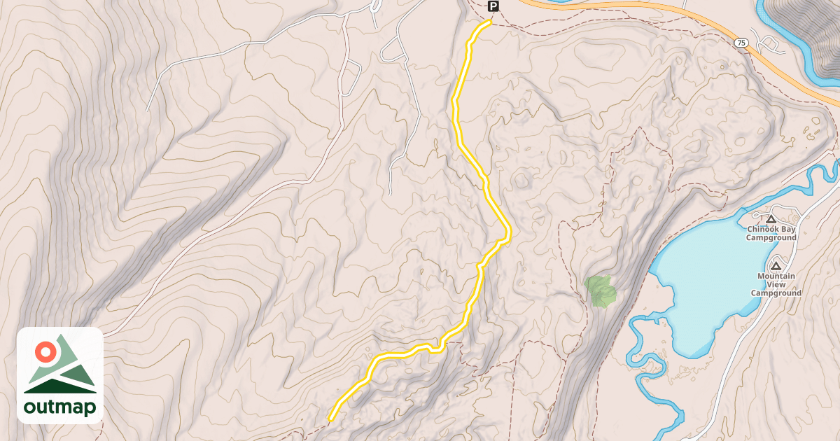 Map of Alpine Way