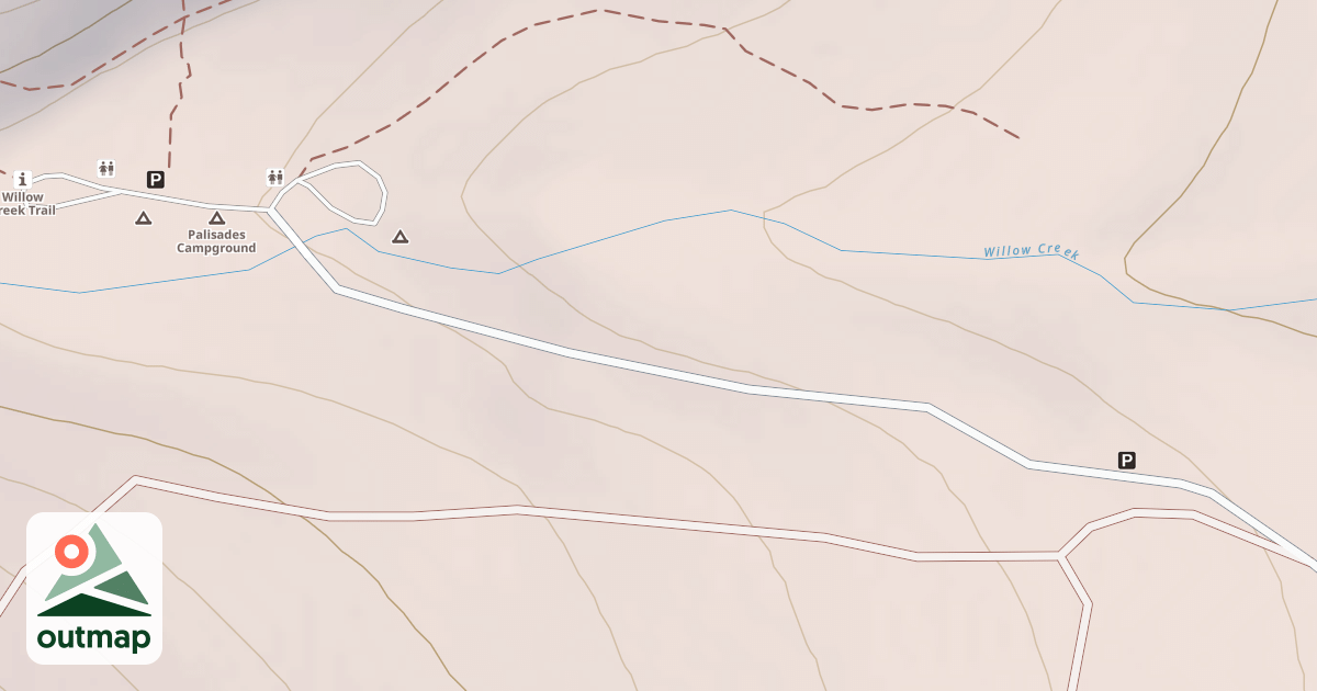Map of PALISADES CAMPGROUND