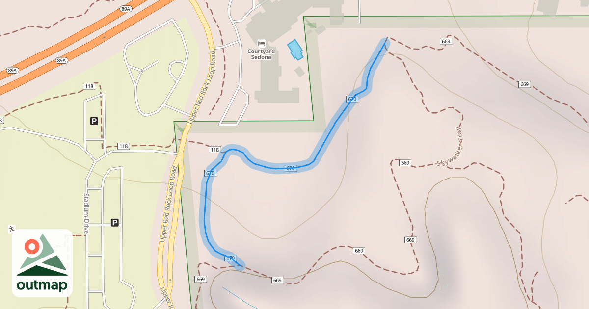 Map of Overeasy Trail