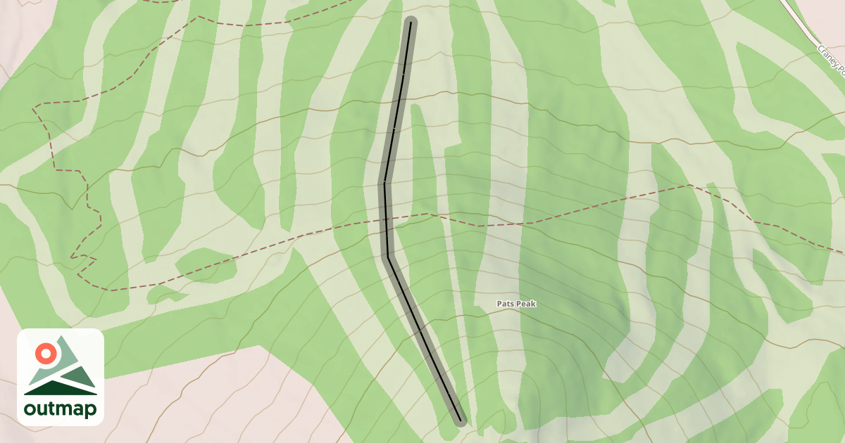 Map of F.I.S. Race Trail