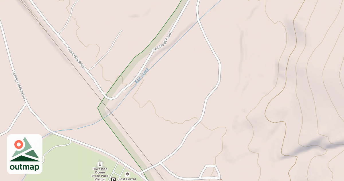Map of GEE CREEK