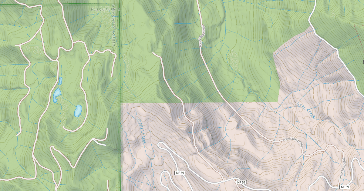 Map preview of UPPER DEER