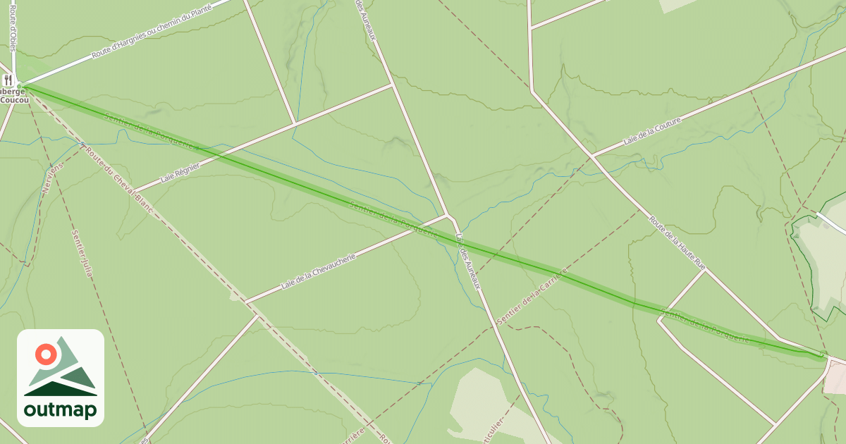 Map of Sentier de la Porquerie