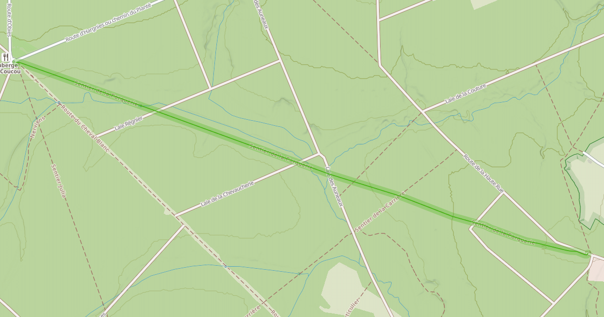 Map preview of Sentier de la Porquerie