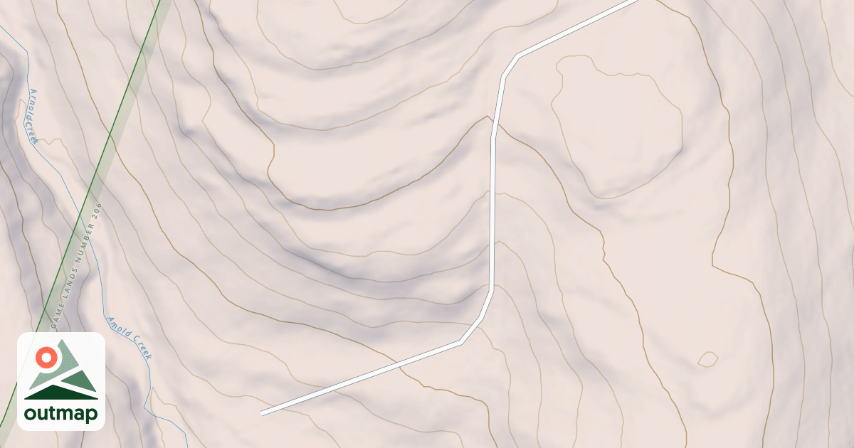 Map of Arnolds Creek Road
