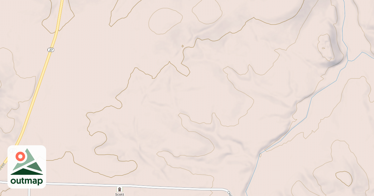Map of OWLEY SPUR