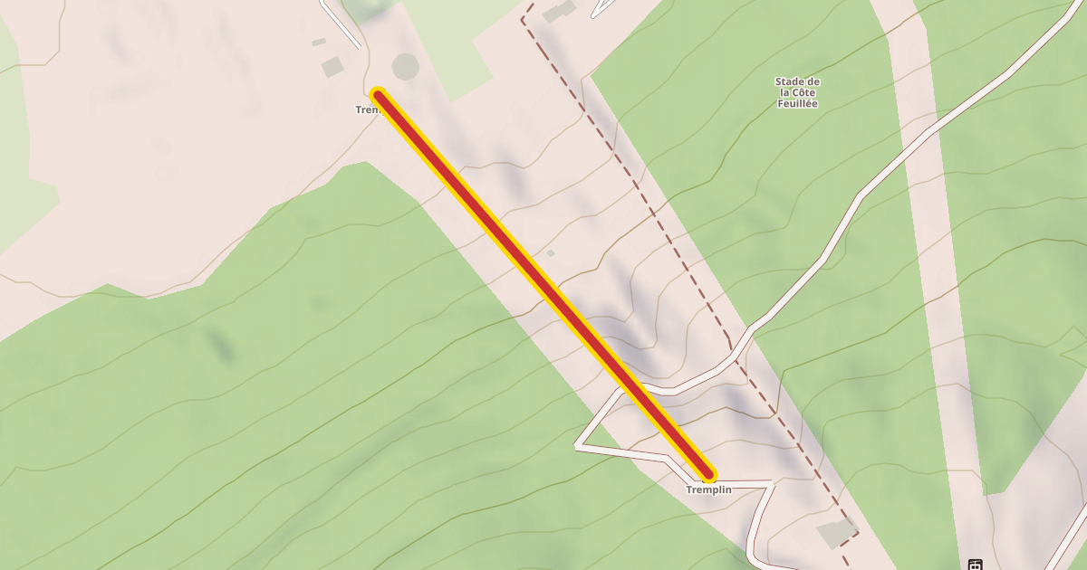 Map preview of Tremplin saut à Ski