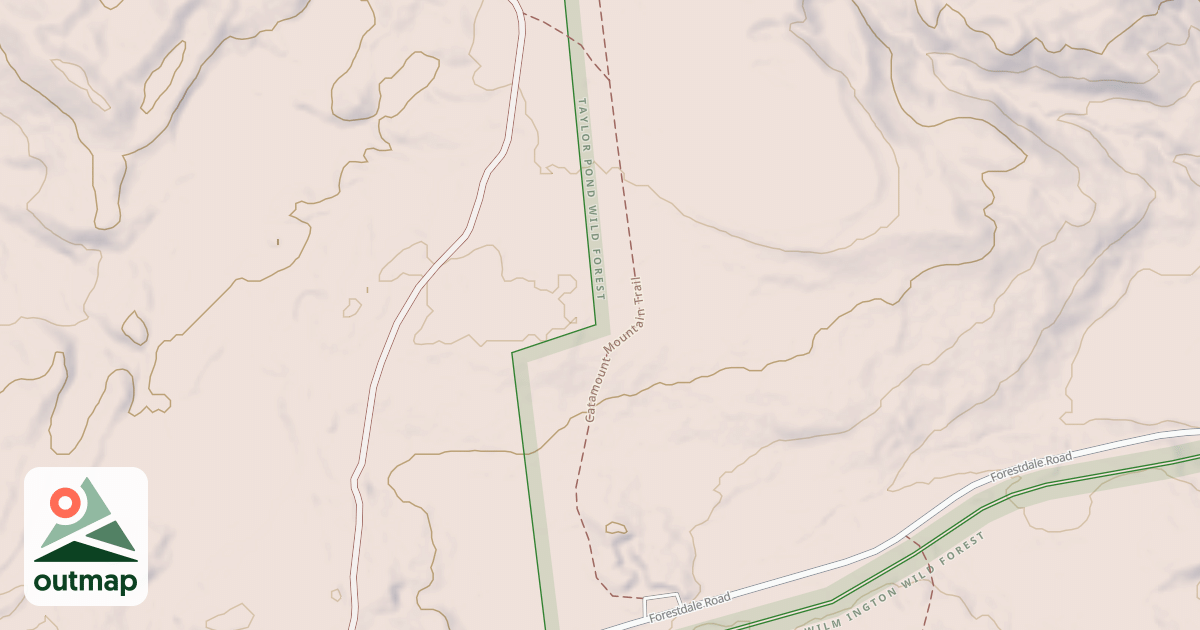 Map of Catamount Trail