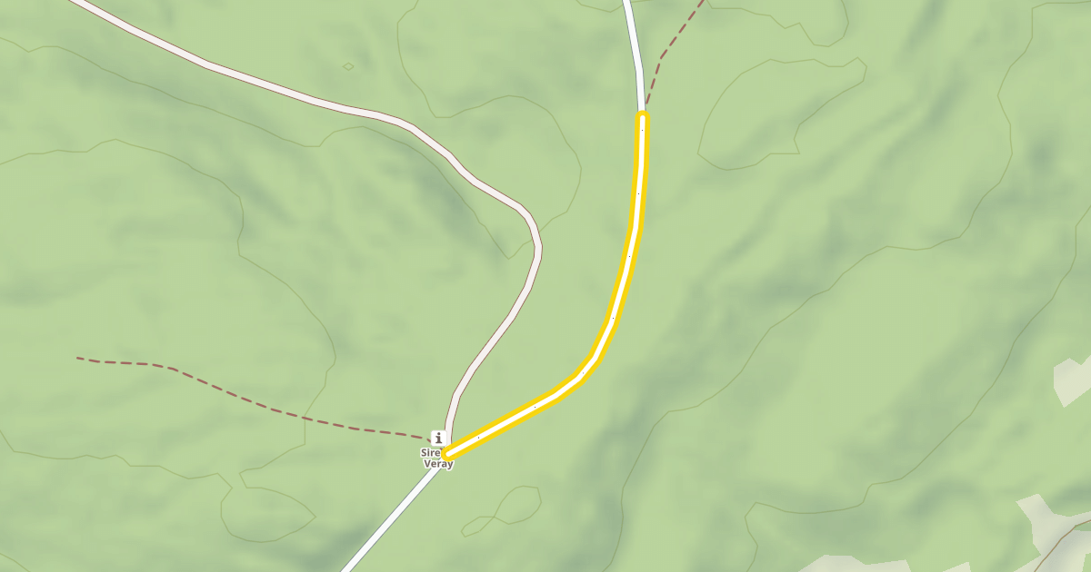 Map preview of Route Forestière des Tuffes