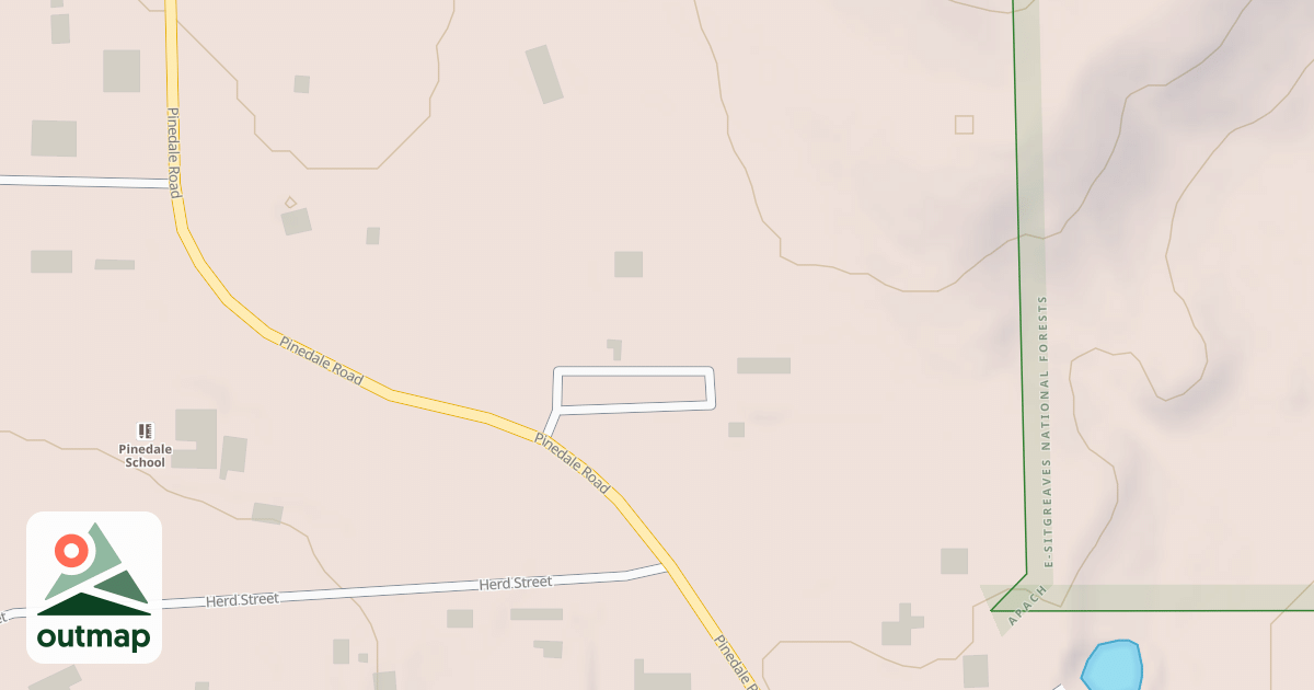 Map of PINEDALE W.C.