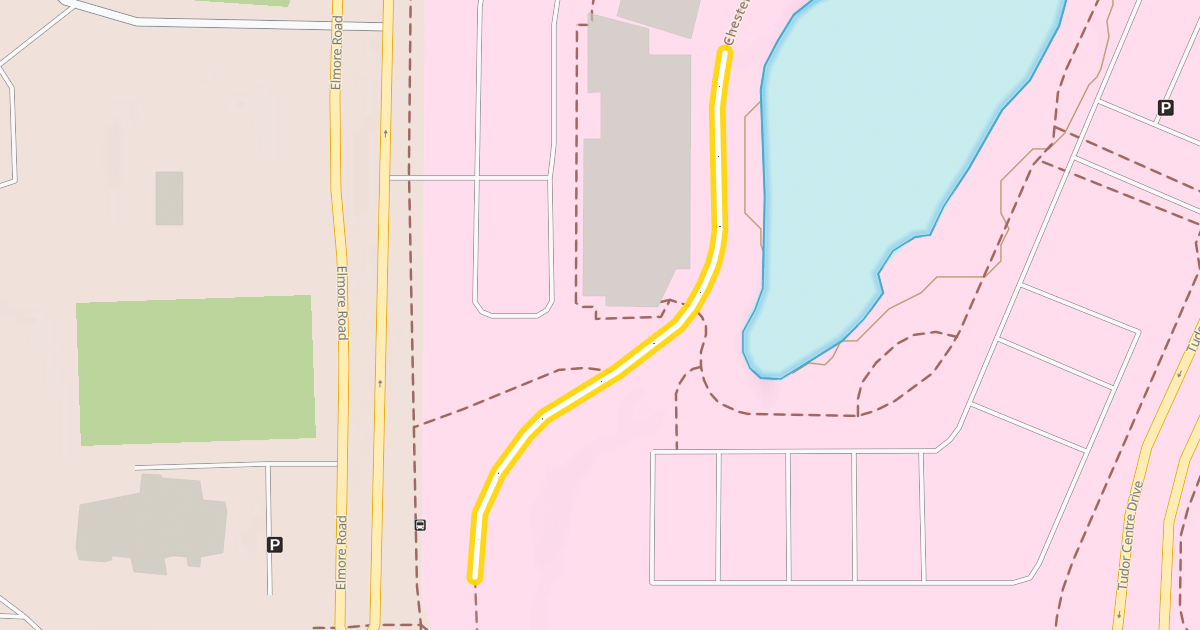 Map preview of Chester Creek Connector