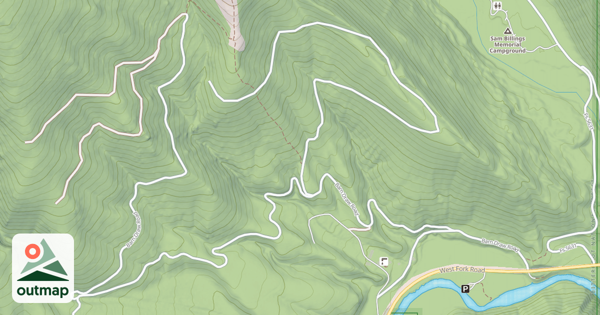 Map of (FDR) BARN DRAW