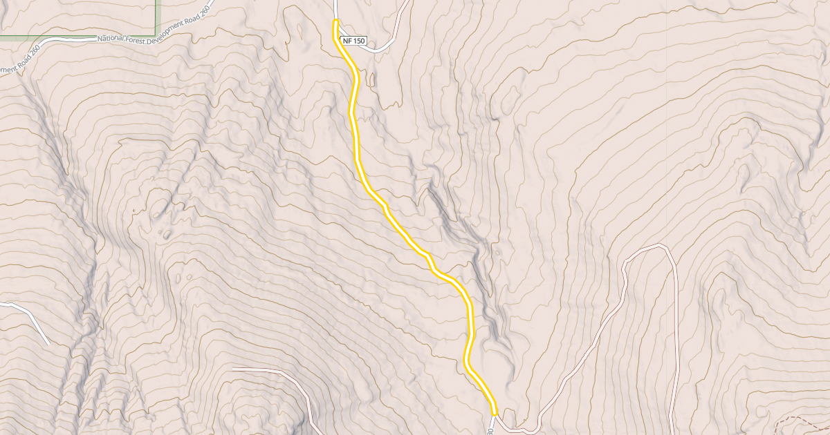 Map preview of National Forest Development Road 3230