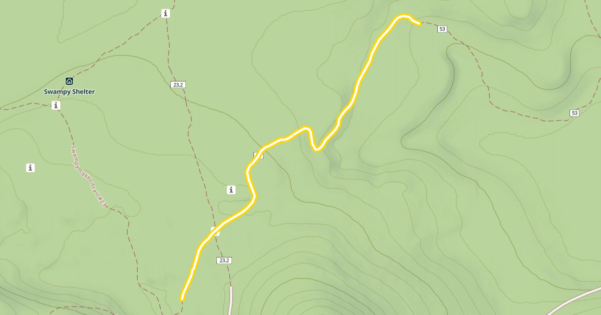 Map preview of Swede Ridge Loop Trail #53