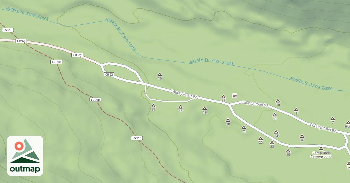 Map of CAMP DICK CG