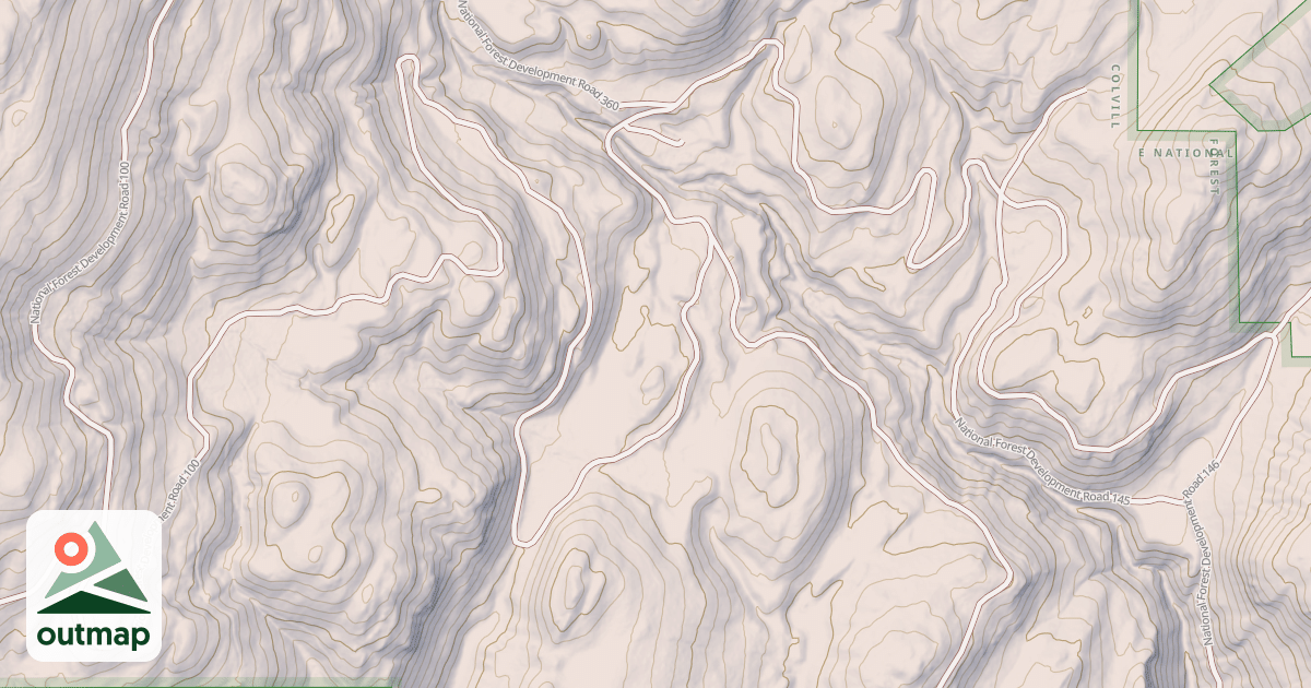 Map of USFS Motor Vehicle Use Map Roads {6B6568DF-CB43-477B-AEB3-1BD8BC2B75C6}