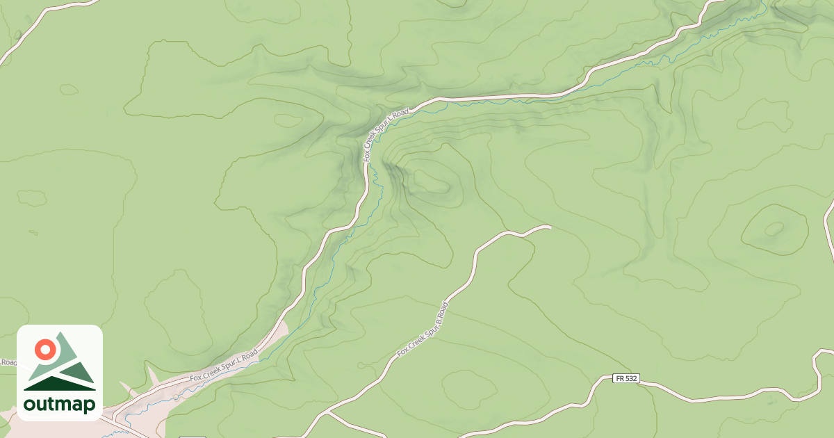 Map of FOX CREEK SPUR L