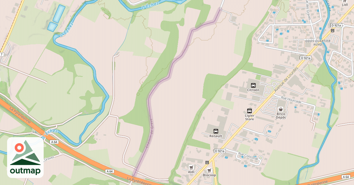 Map of Chemin de Grave