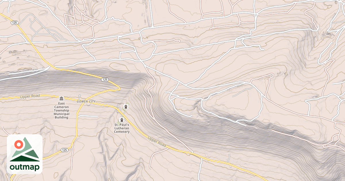 Map of Anthracite Outdoor Adventure Area Trails
