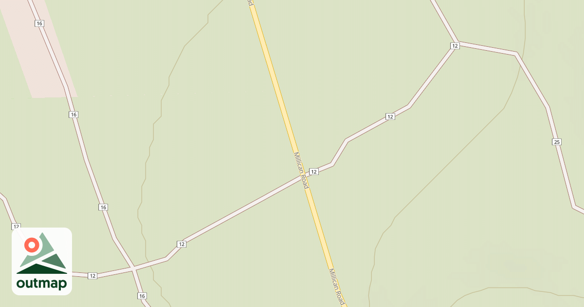 Map of Millican Plateau Tr12