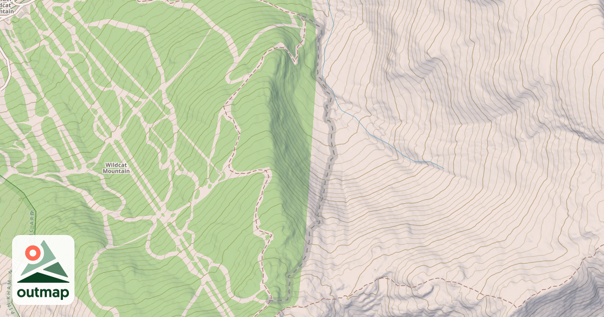 Map of Thompson Brook Trail