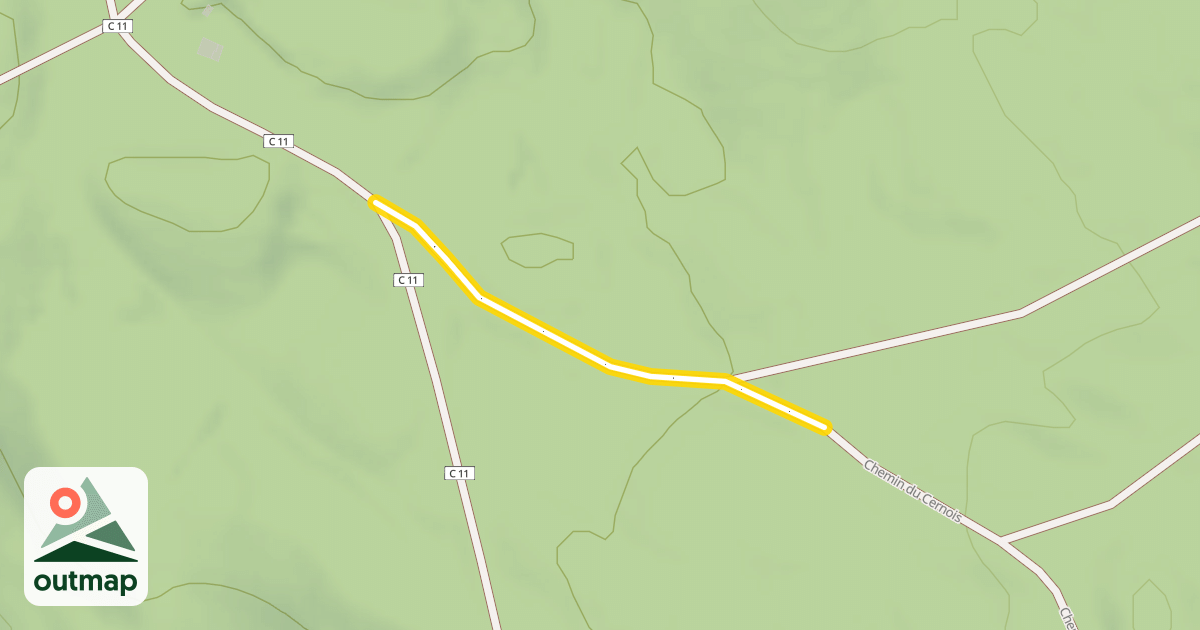 Map of Chemin du Cernois