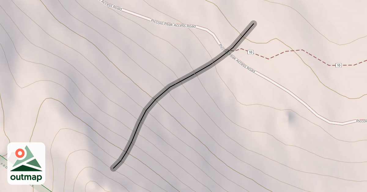 Map of Piccolo Summit Slope