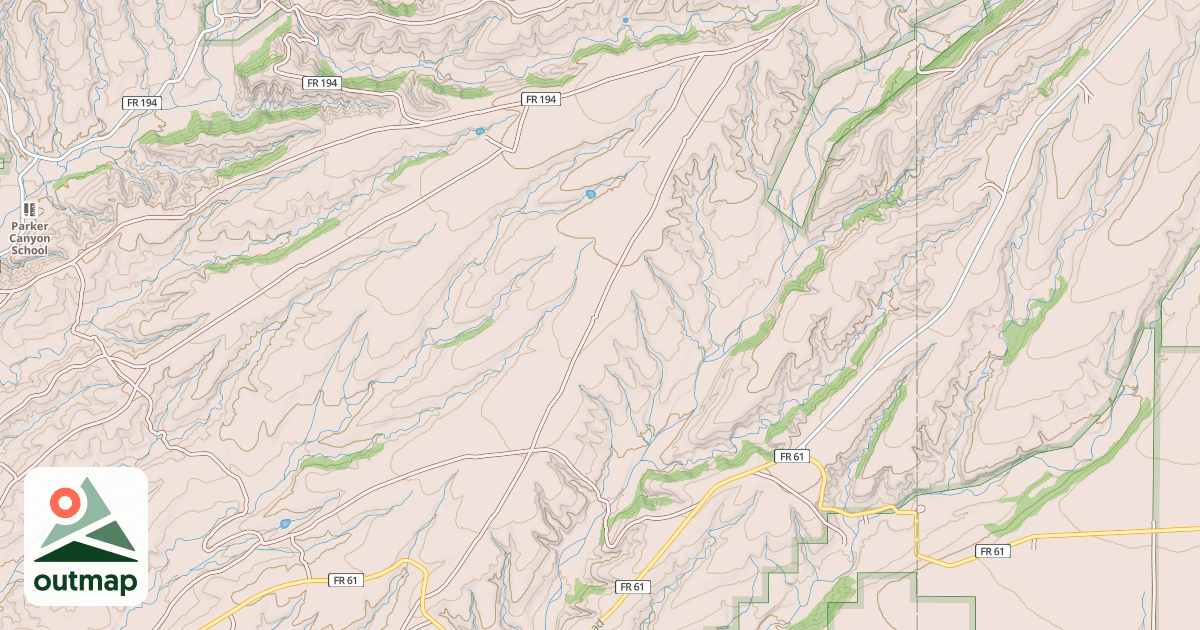 Map of PARKER MONTEZUMA