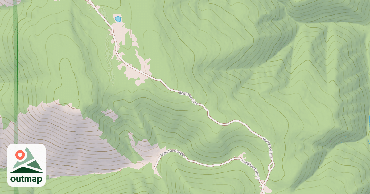 Map of BRADSHAW SPUR