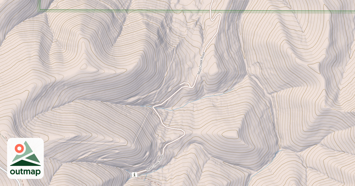 Map of MUD CREEK