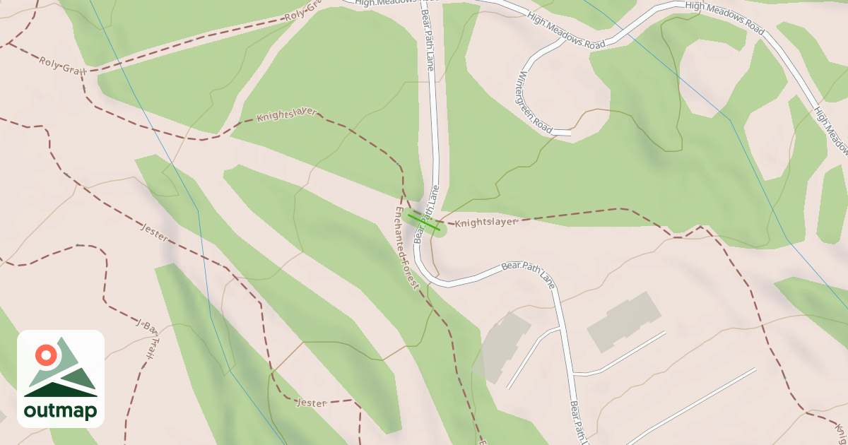 Map of High Meadow Pass