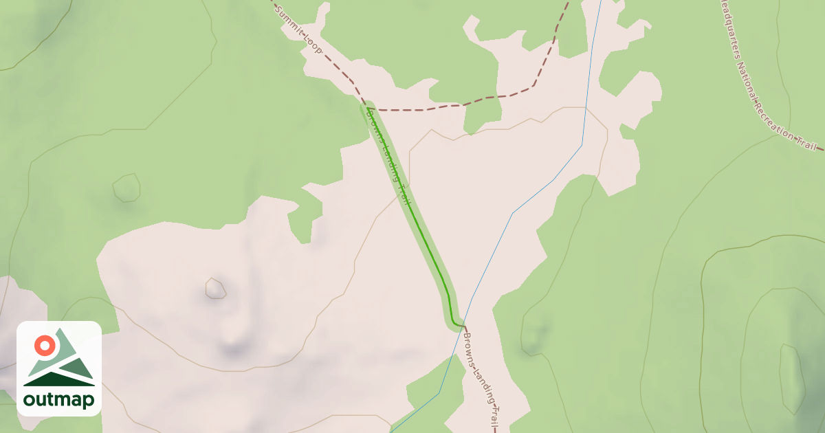 Map of Browns Landing Trail