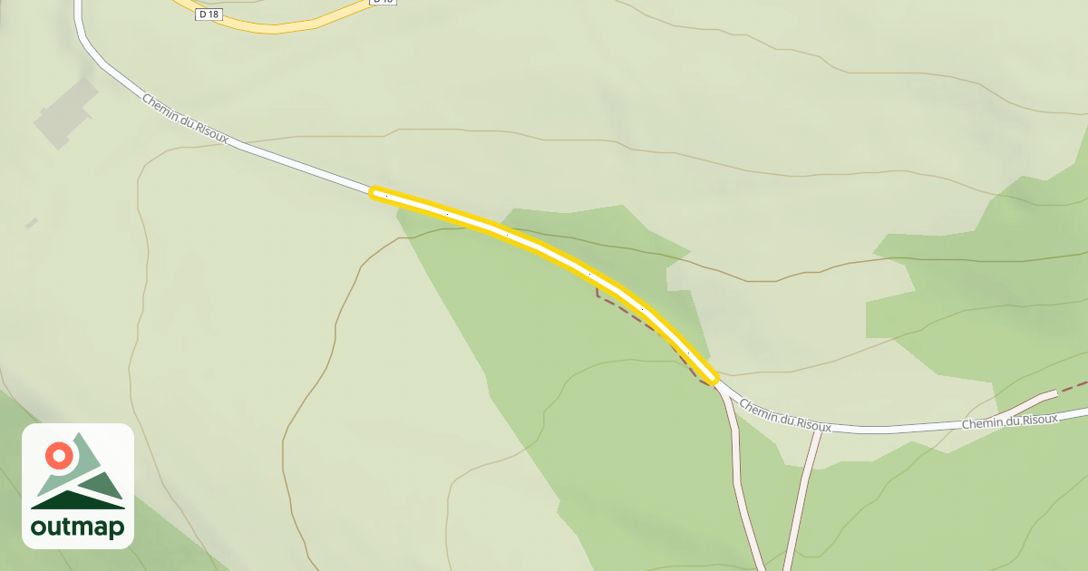 Map of Chemin du Risoux