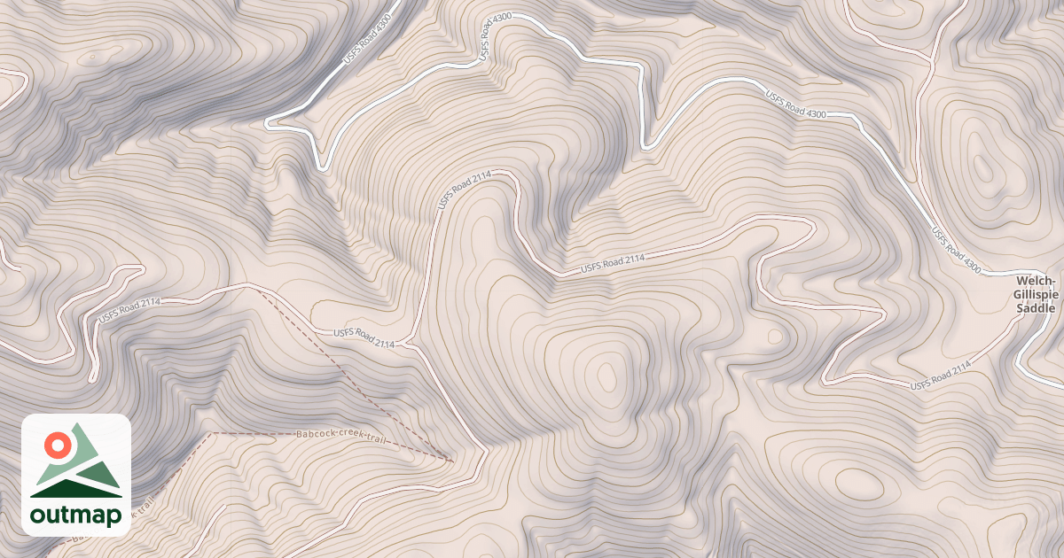 Map of BURNT MOUNTAIN