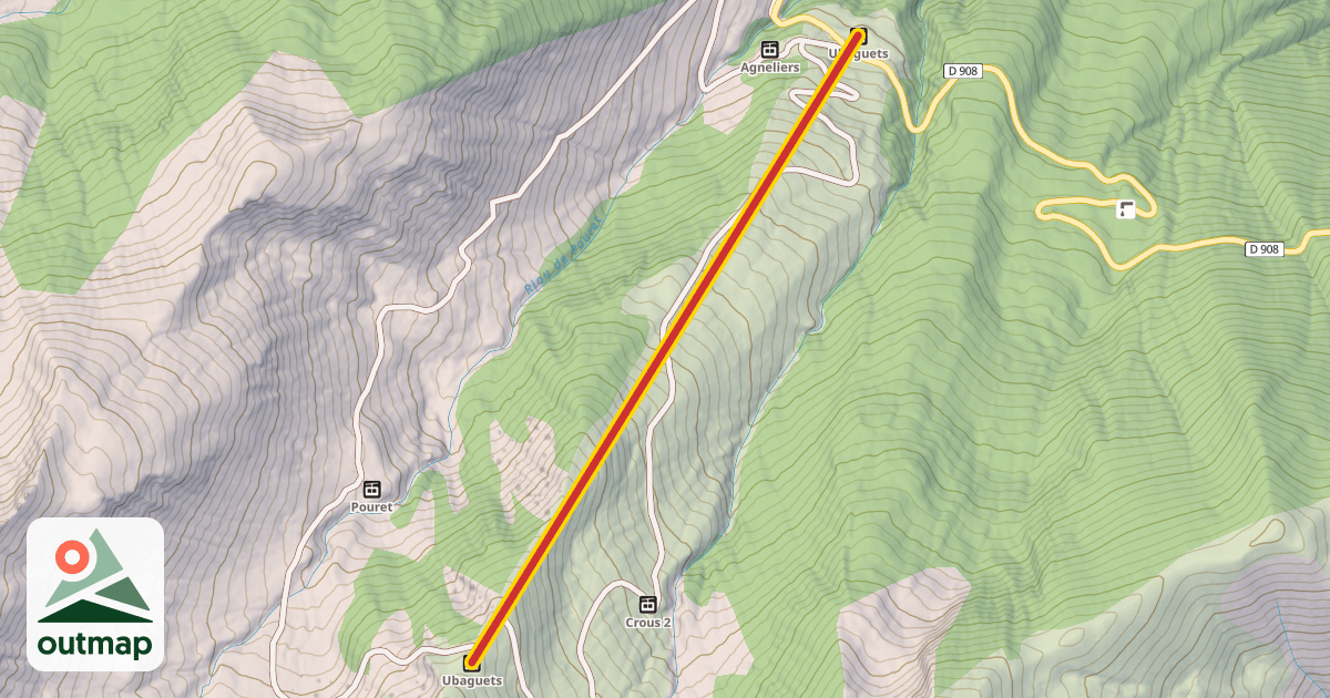 Map of TSF4 Ubaguets