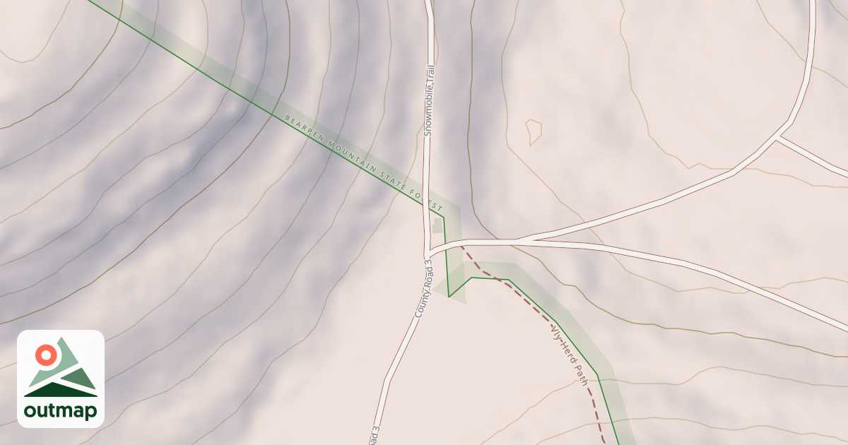 Map of Snowmobile Trail