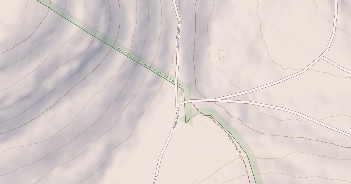 Map preview of Snowmobile Trail