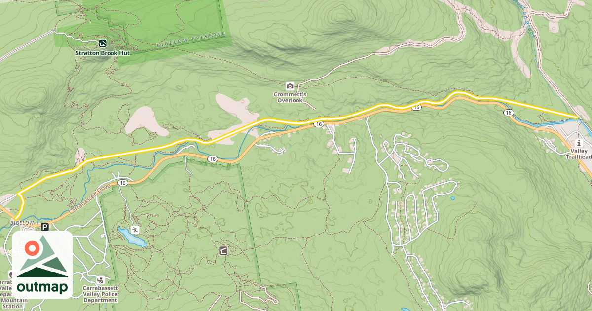 Map of Narrow Gauge Pathway