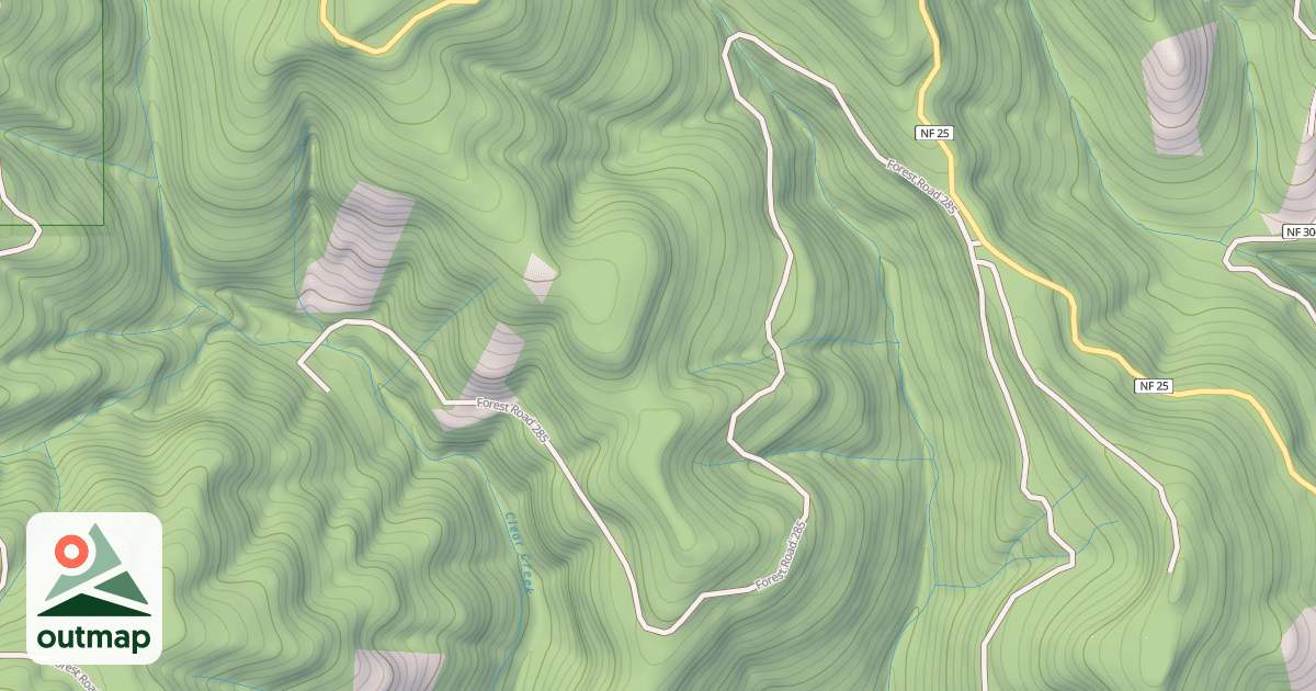Map of CLEAR CREEK