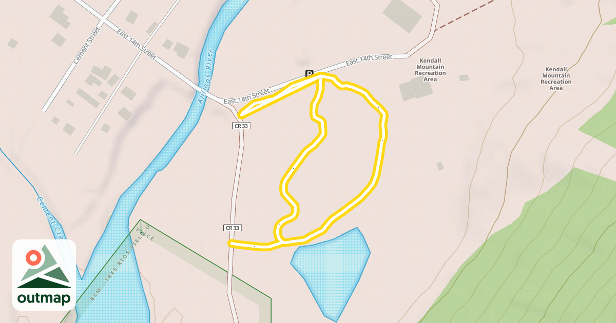 Map of KMRA Nordic Trail
