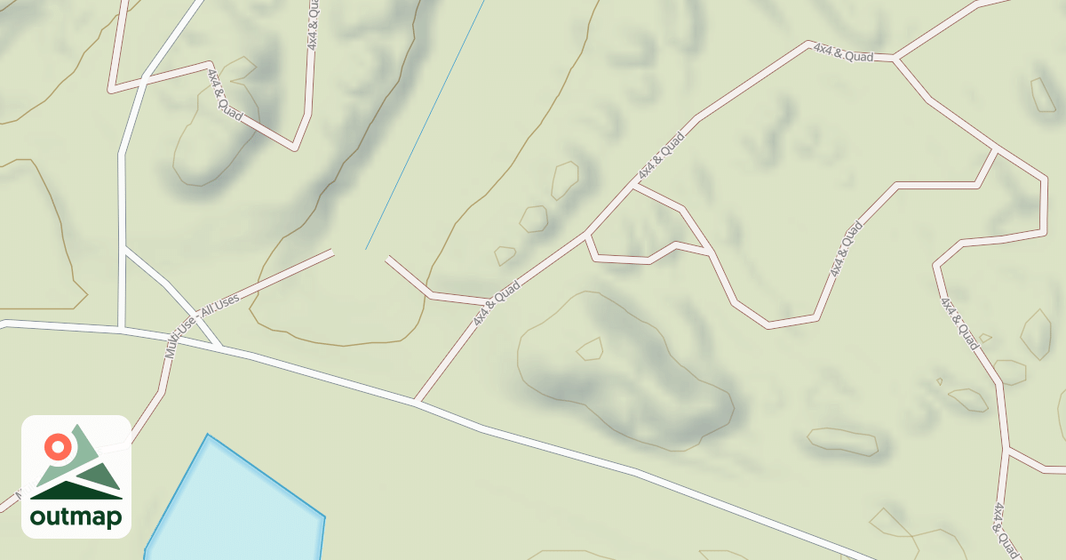 Map of Interlake State Recreation Area Trails