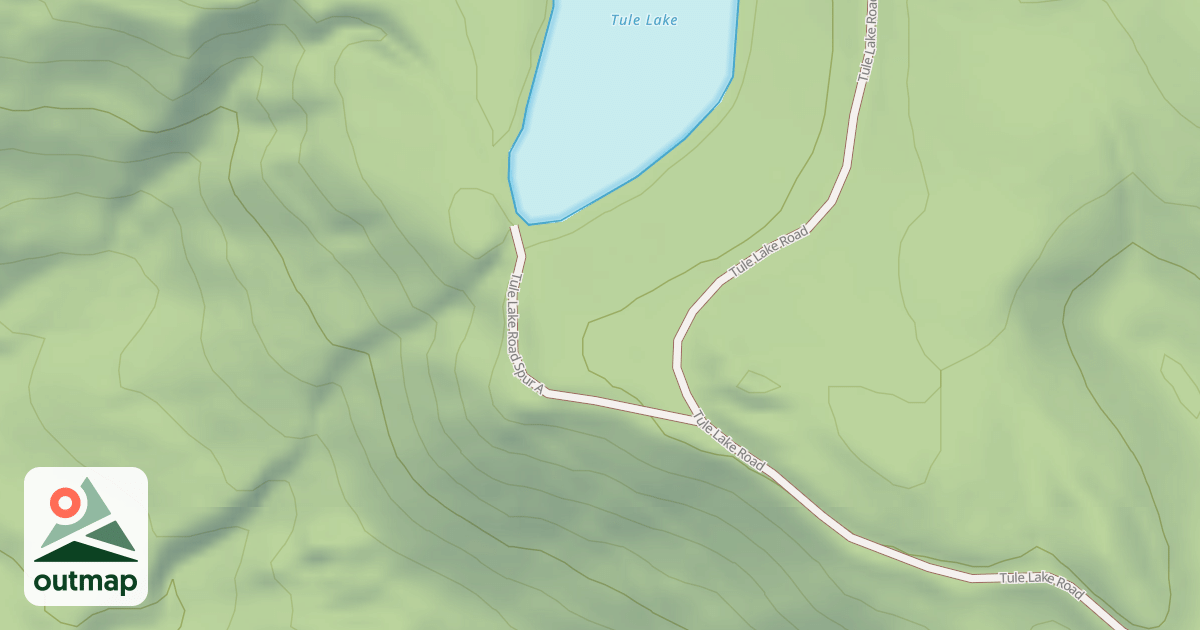 Map of TULE LAKE SPUR A