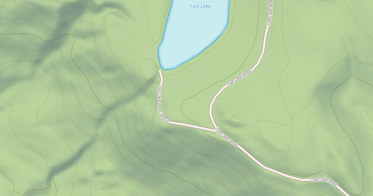Map preview of TULE LAKE SPUR A