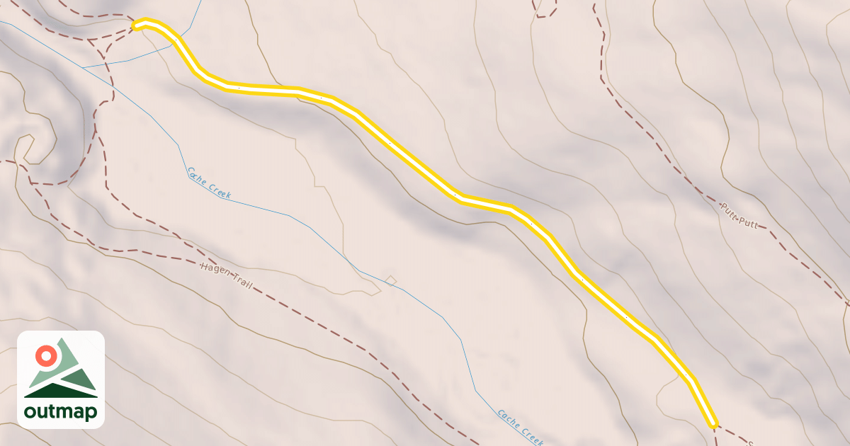 Map of Cache Creek Trail