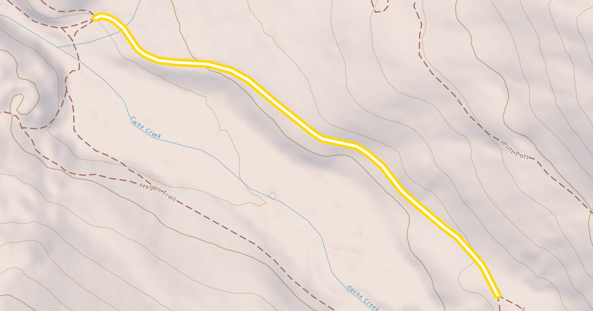 Map preview of Cache Creek Trail