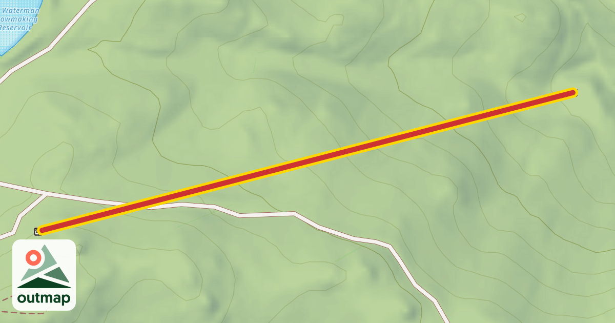 Map of Mt Waterman Chair 2
