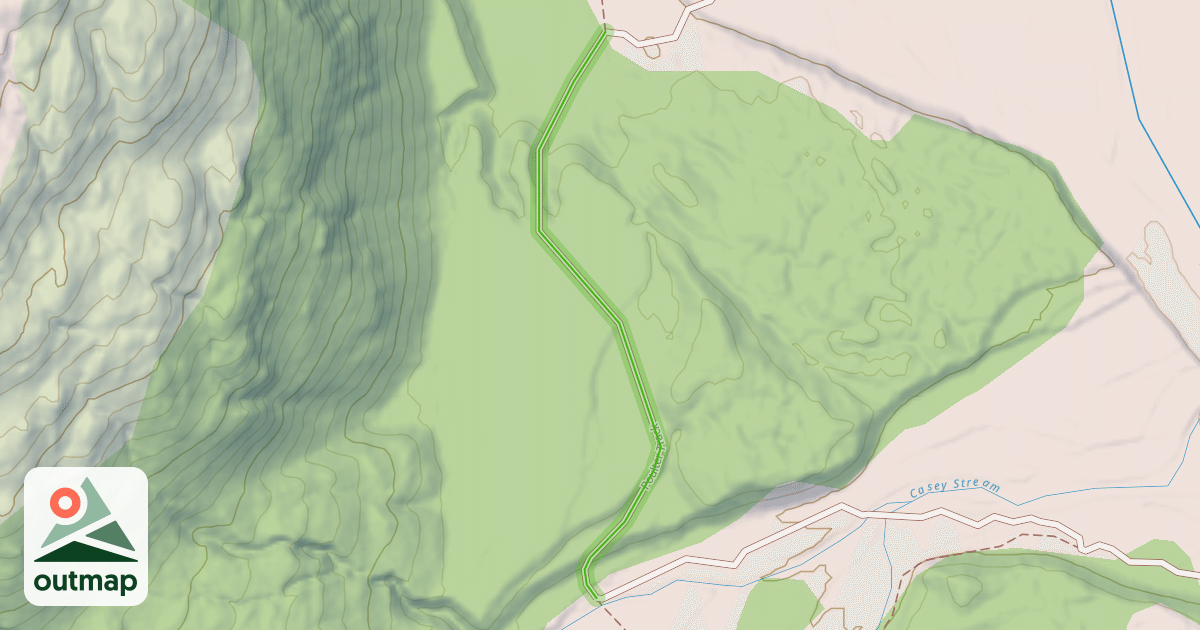 Map of Poulter Track