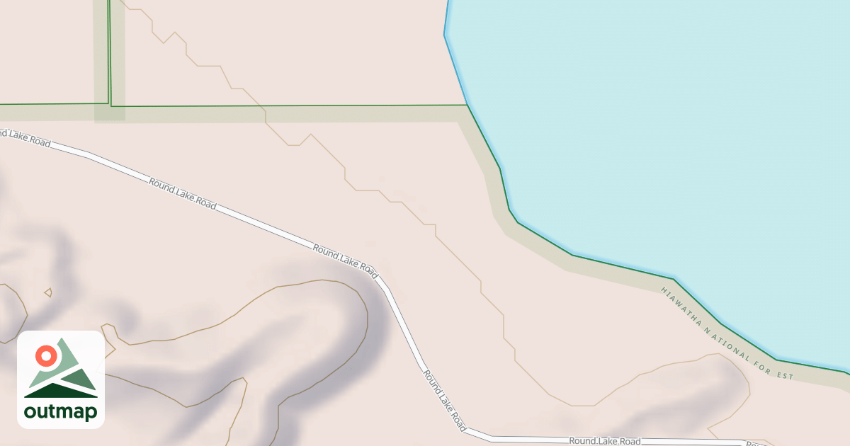 Map of ROUND LAKE BOAT LANDING